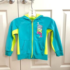 Nike Girls Therma Fit Teal Hoodie
